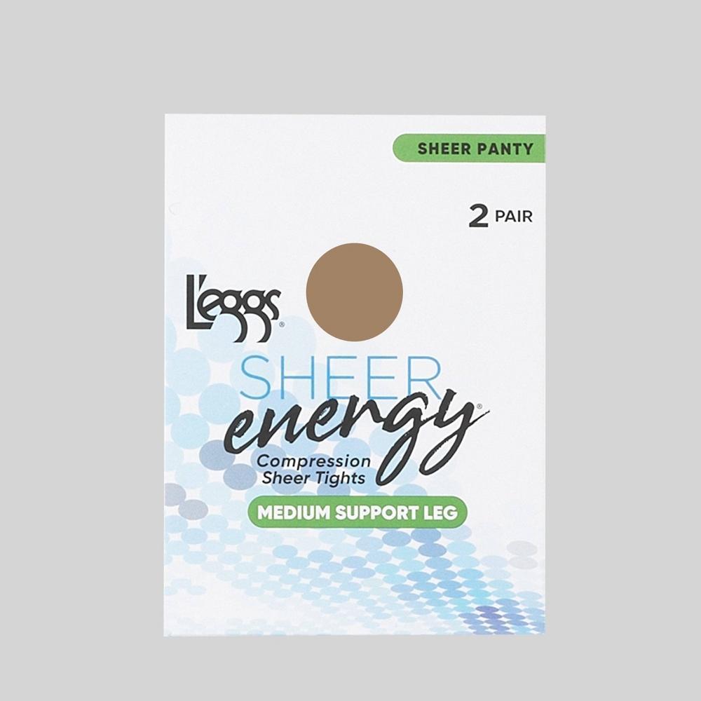 Leggs Sheer Energy Womens 2pk Pantyhose - Nude B Product Image