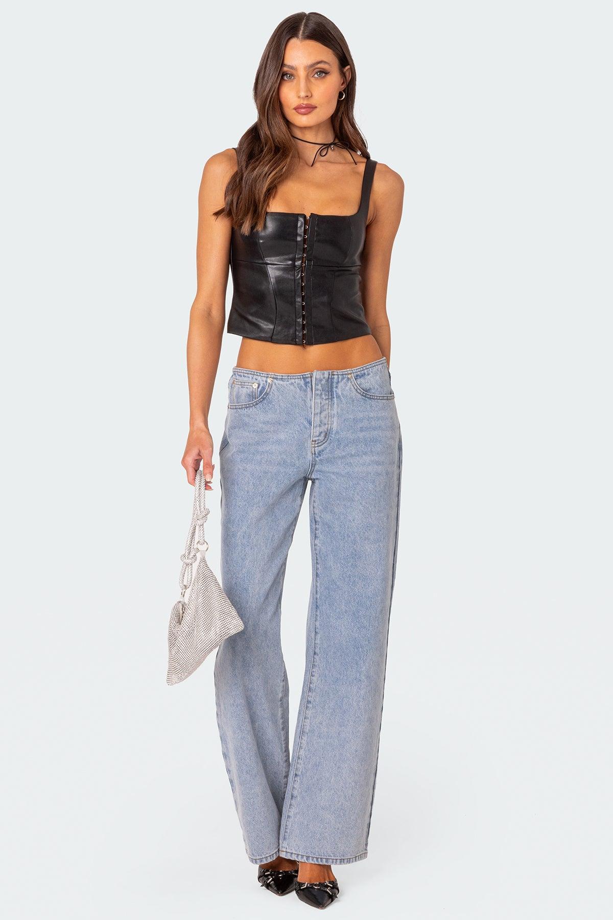 No Waistband Relaxed Jeans product image