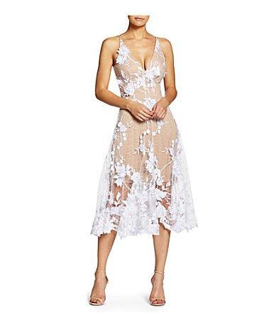 Womens Audrey Lace A-Line Dress Product Image