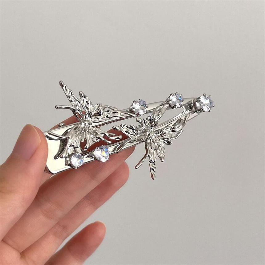 Butterfly Rhinestone Alloy Hair Clip (Various Designs) Product Image