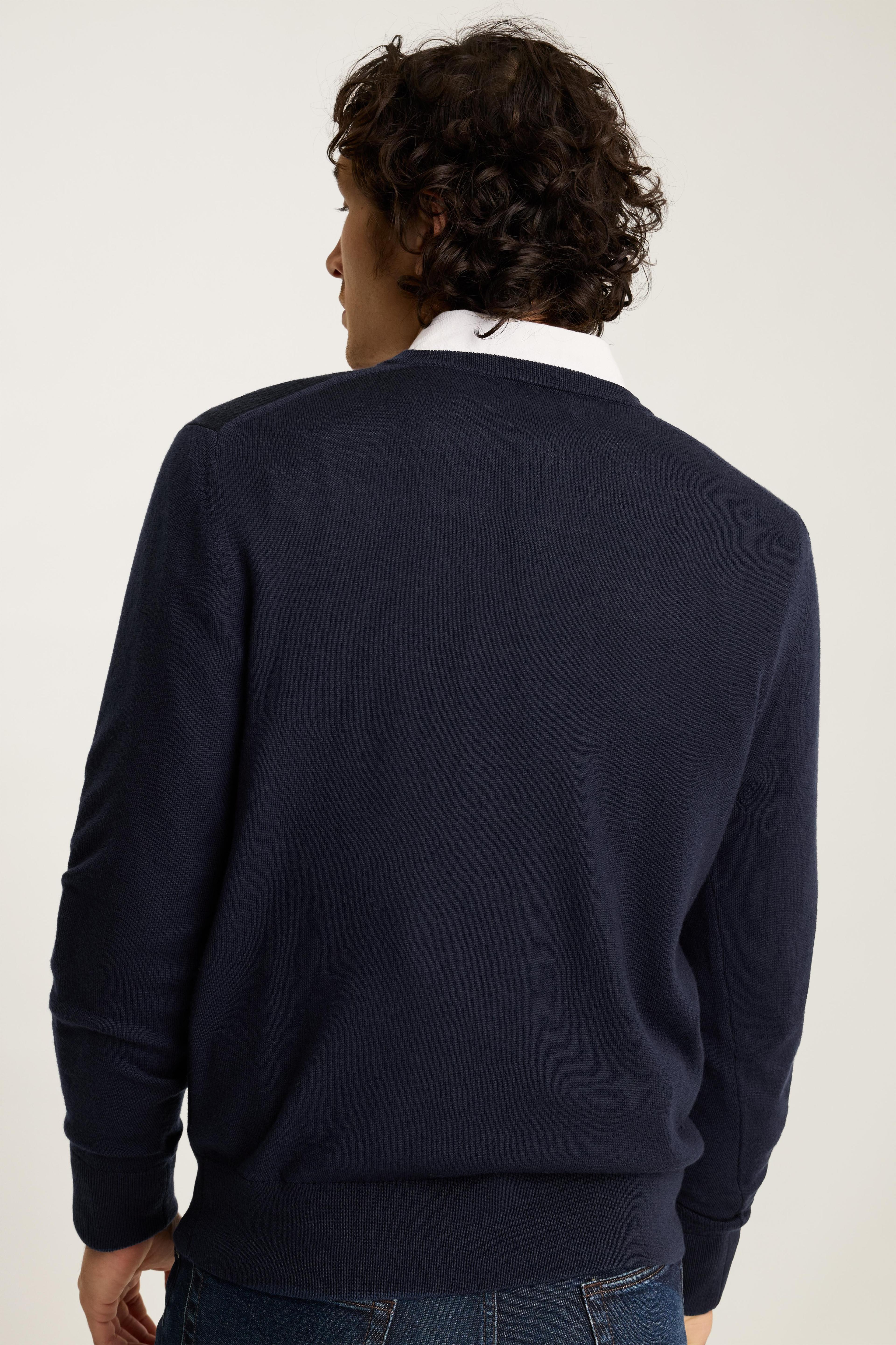 Washable Merino V-Neck Sweater Product Image