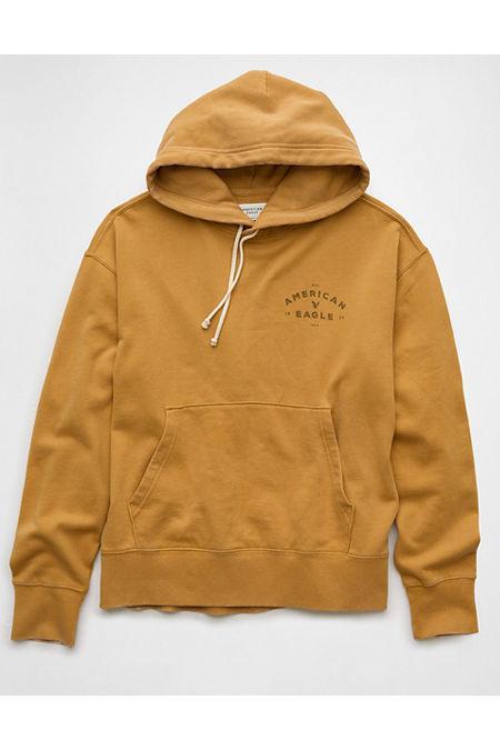 AE Oversized Washed Logo Graphic Hoodie Men's Product Image