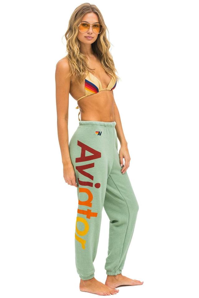 AVIATOR NATION 2 SWEATPANTS - SAGE Female Product Image