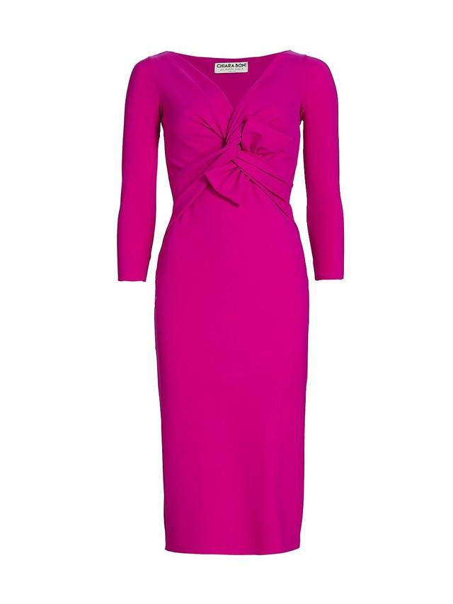 Womens Ilenia Twisted Cocktail Midi-Dress Product Image