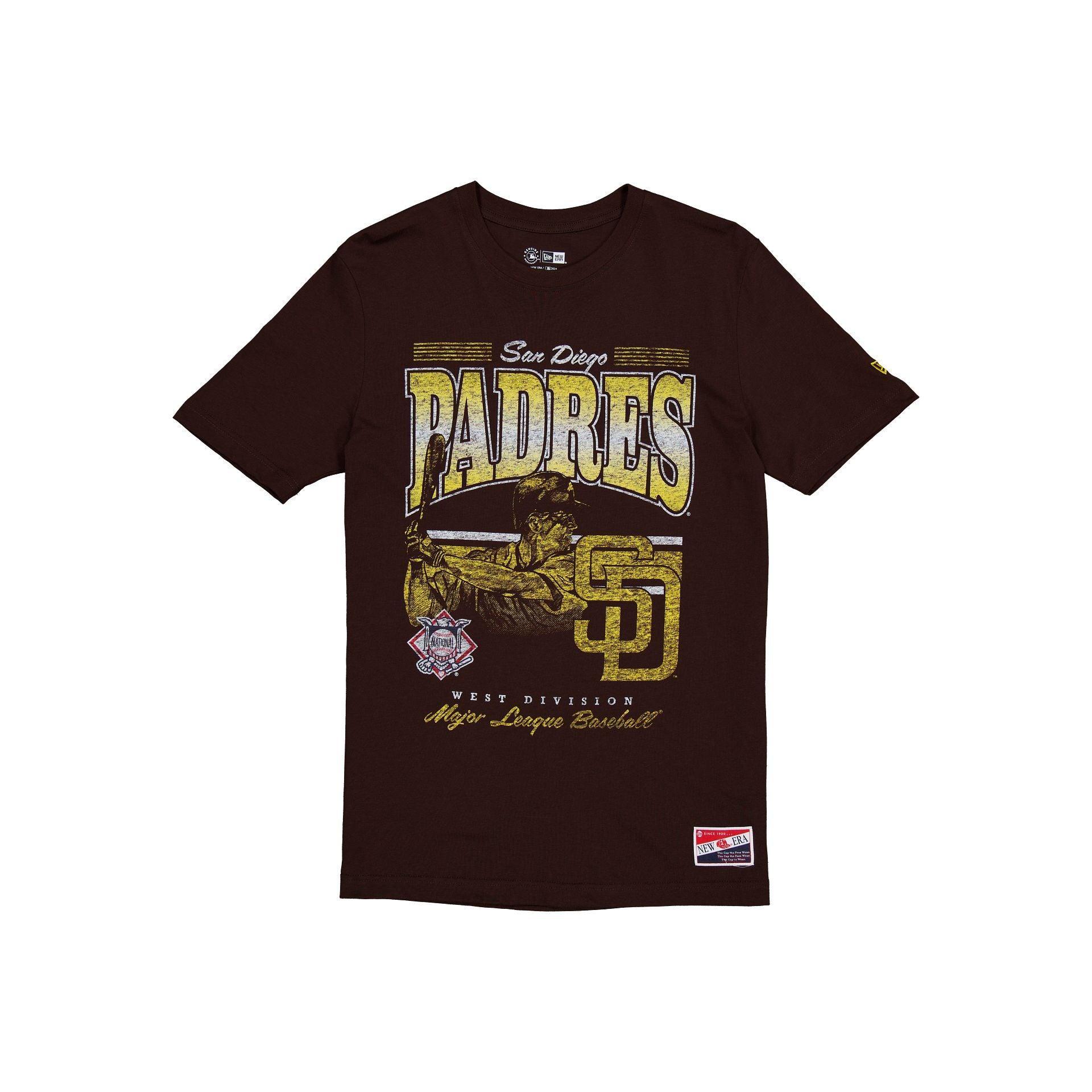 San Diego Padres Throwback Distress T-Shirt Male Product Image