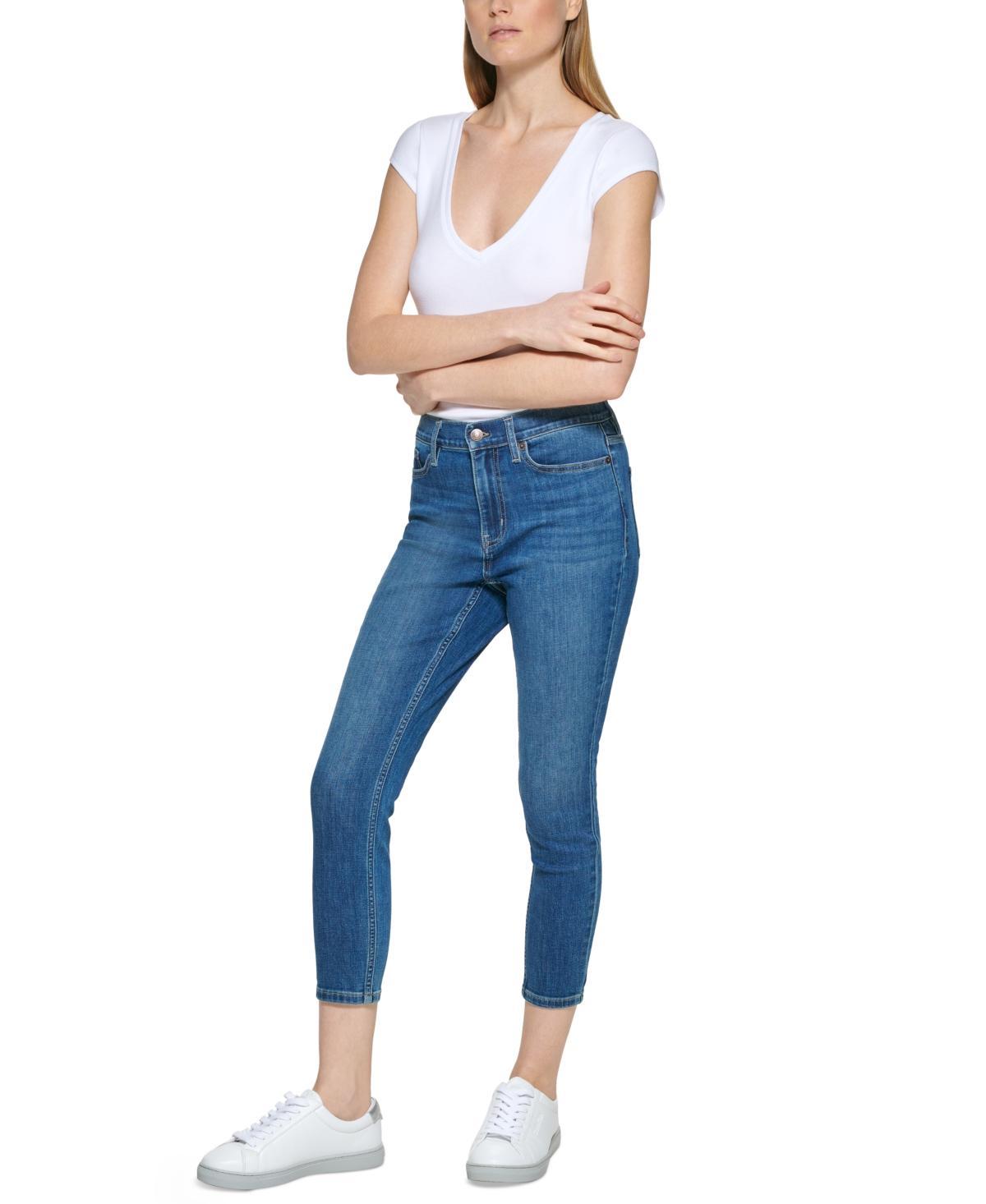 Calvin Klein Jeans Petite High Rise 27 Skinny Ankle Jeans Product Image