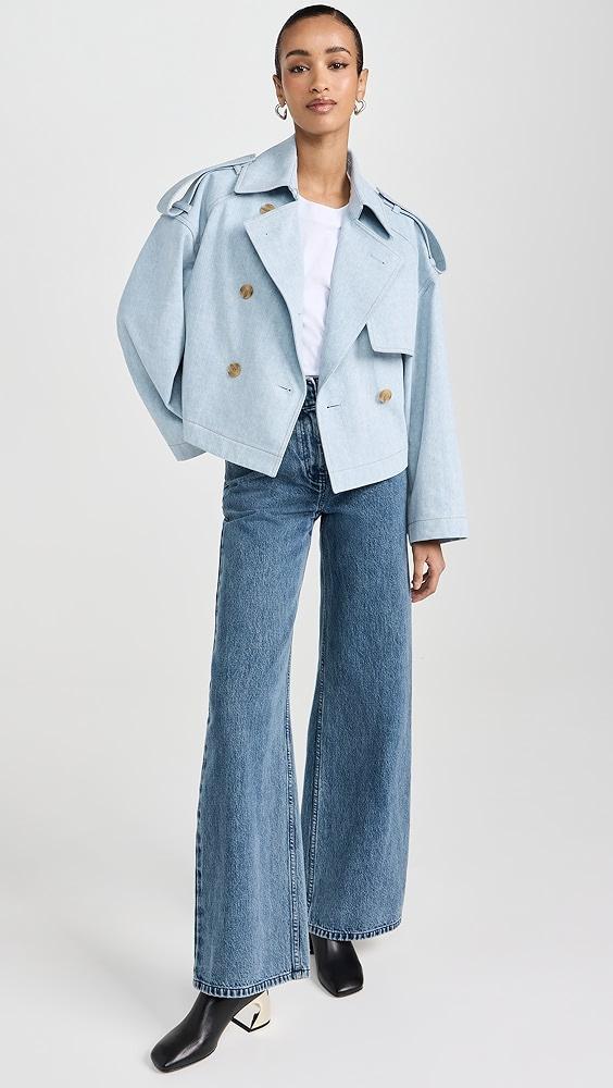 3.1 Phillip Lim Denim Wide Leg Belted Jeans | Shopbop Product Image