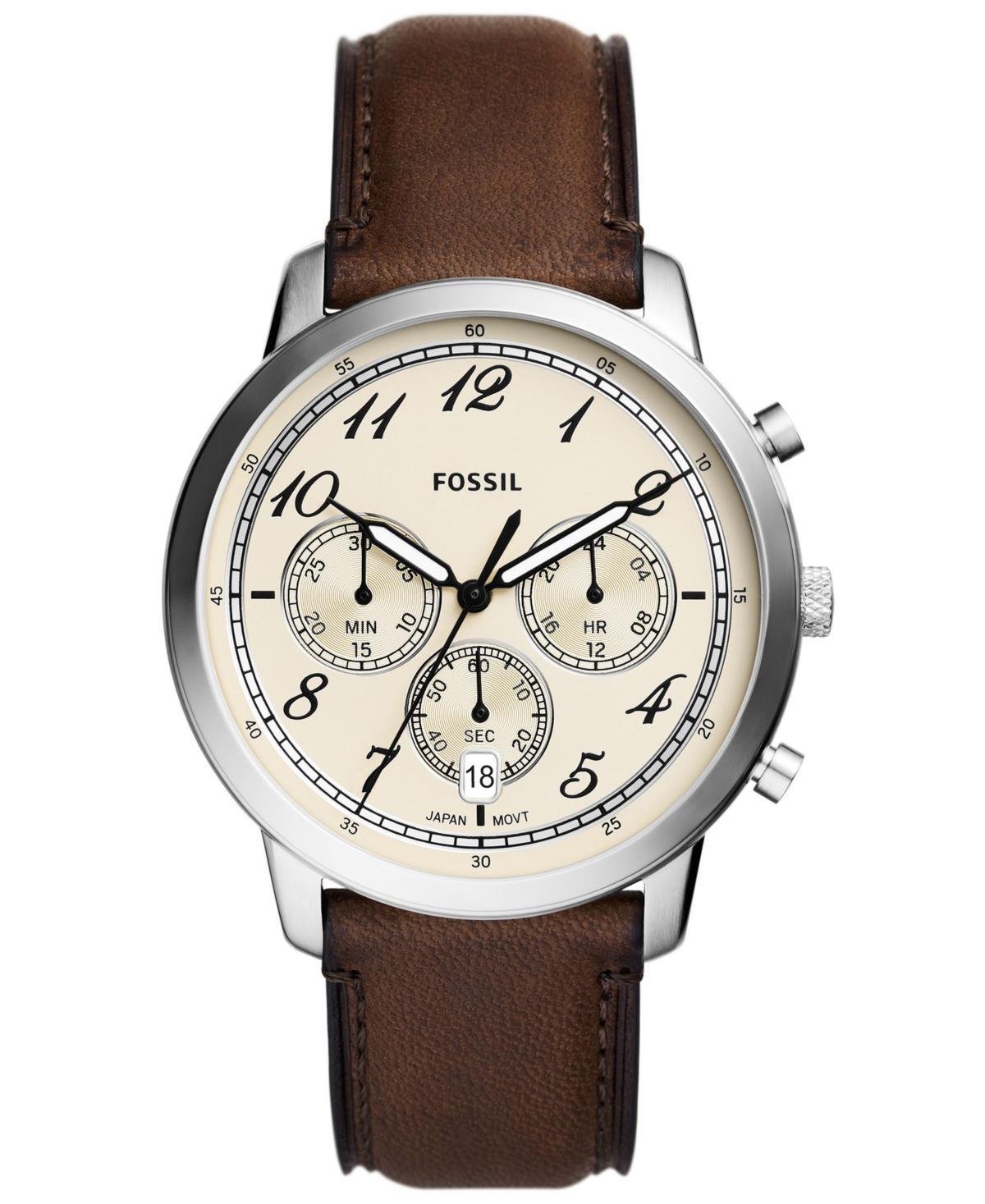 Fossil Neutra Chronograph Leather Strap Watch, 44mm Product Image