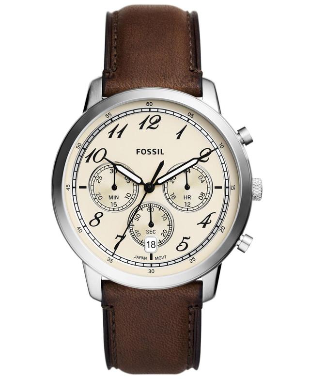 Fossil Neutra Chronograph Leather Strap Watch, 44mm Product Image