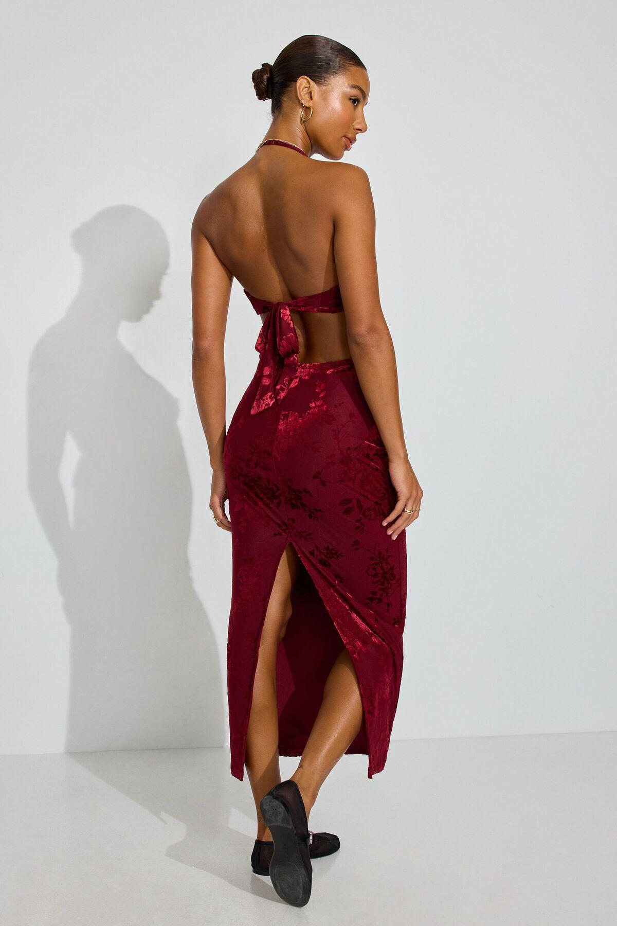 Burnout Sweetheart Maxi Dress Product Image