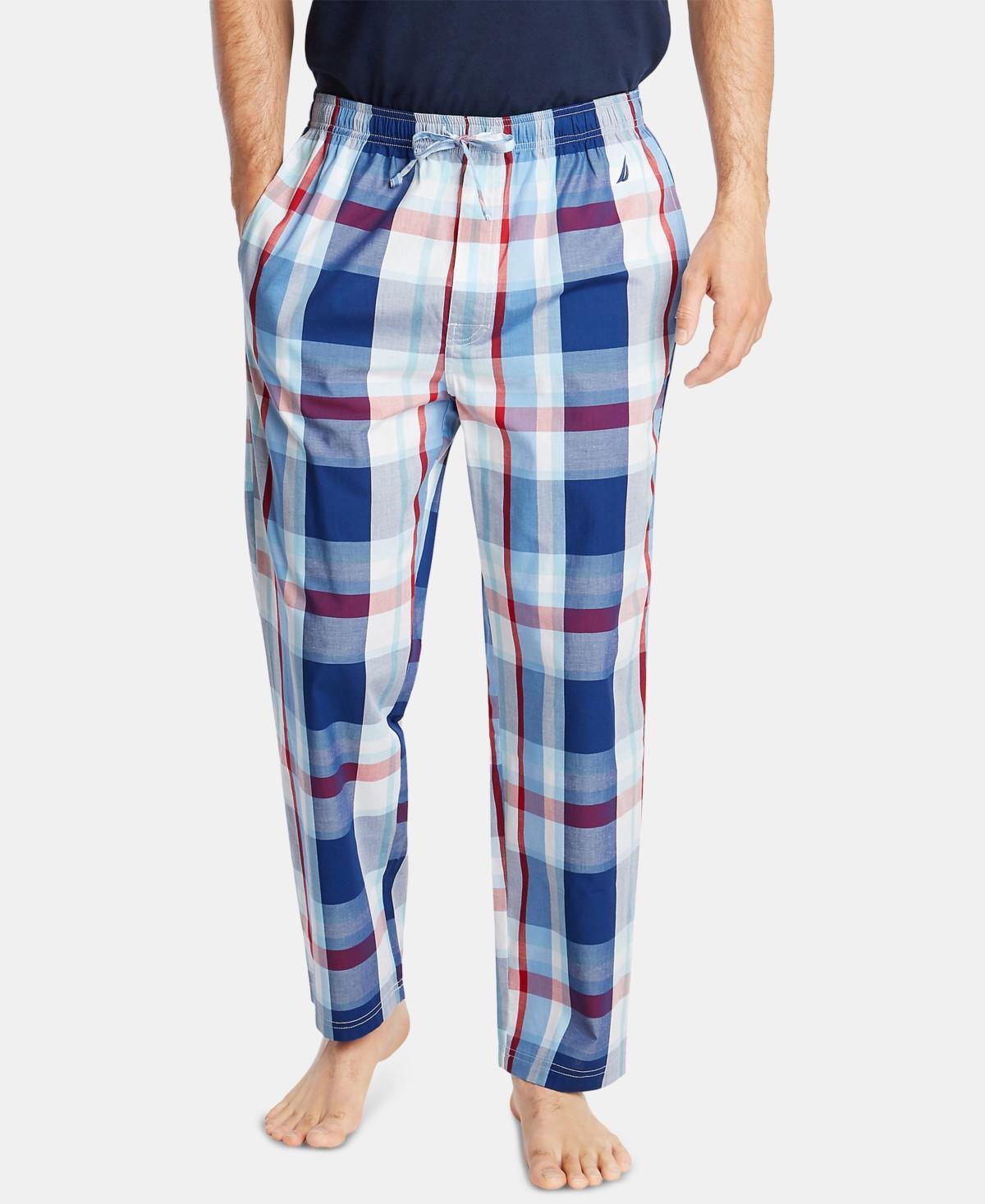 Nautica Mens Cotton Plaid Pajama Pants Product Image