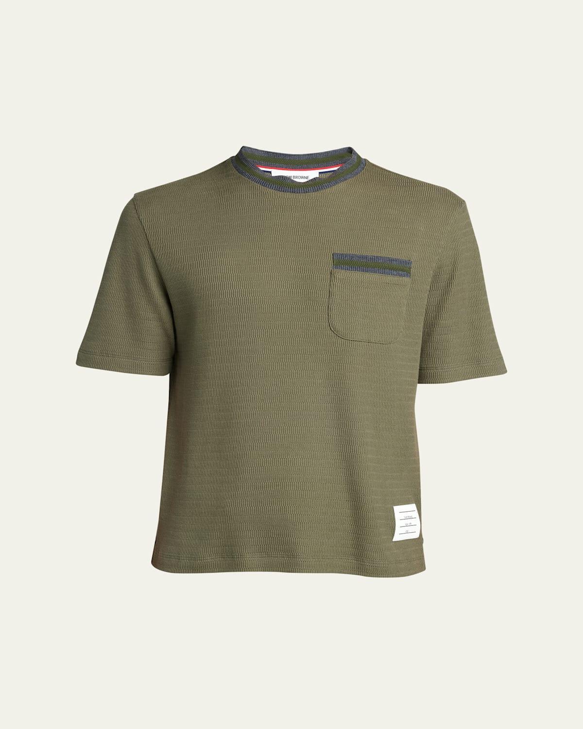 Mens Pointelle Racking Stitch T-Shirt product image