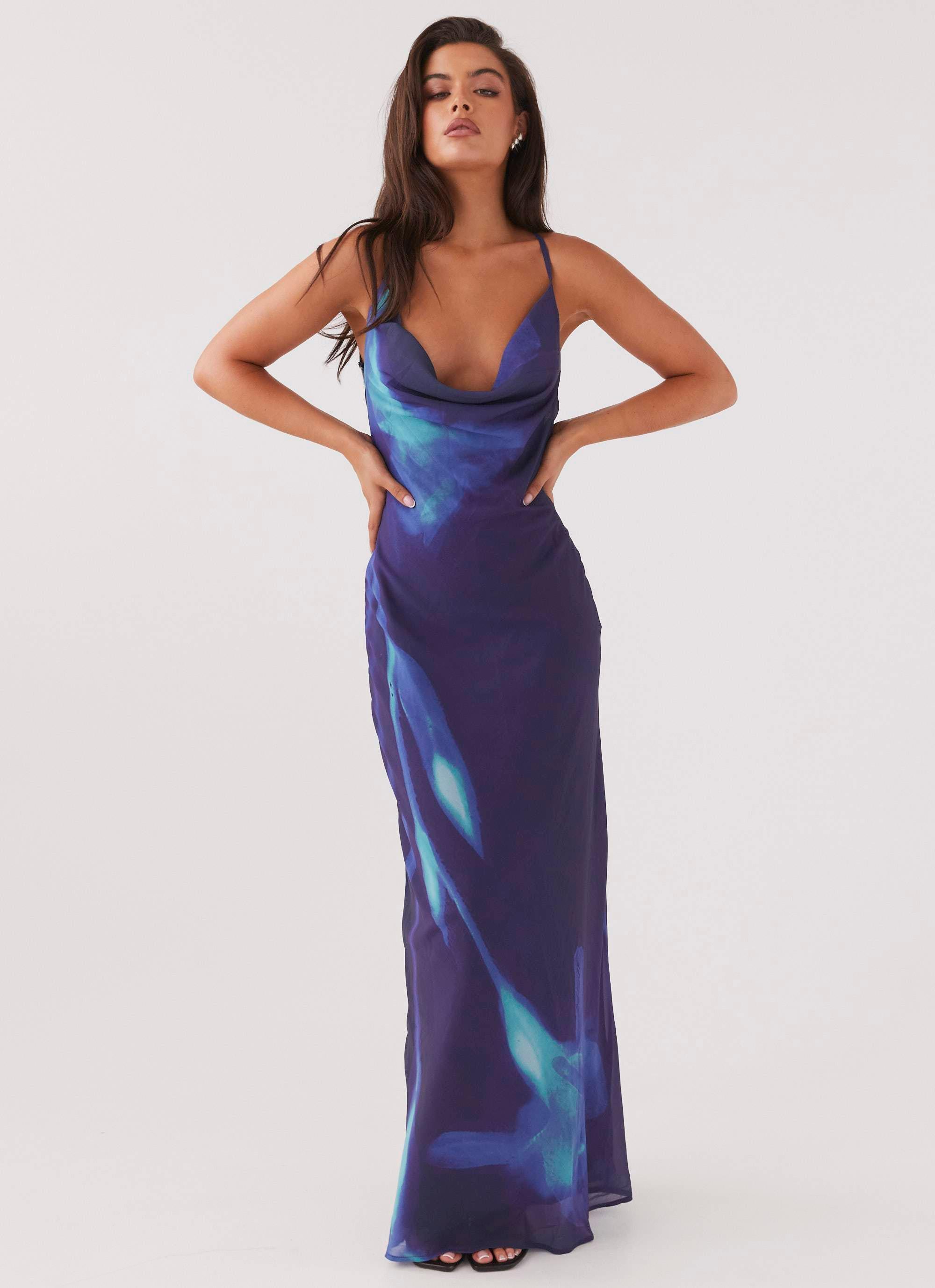 Astra Maxi Dress - Cyber Rose Product Image