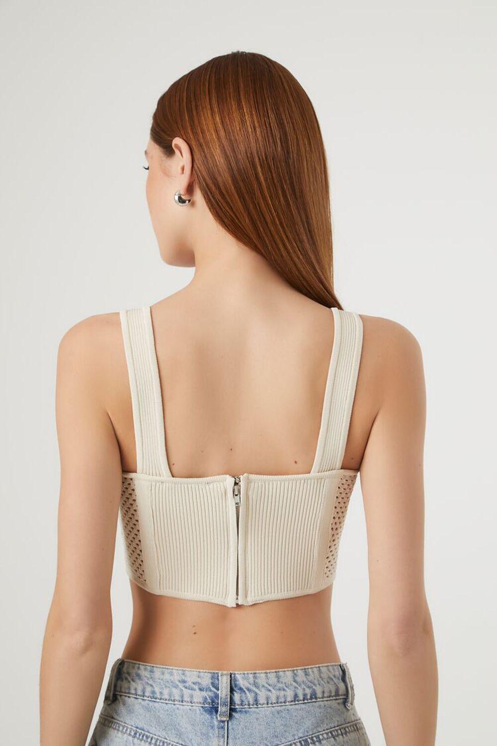 Crochet Sweater-Knit Crop Top | Forever 21 Product Image