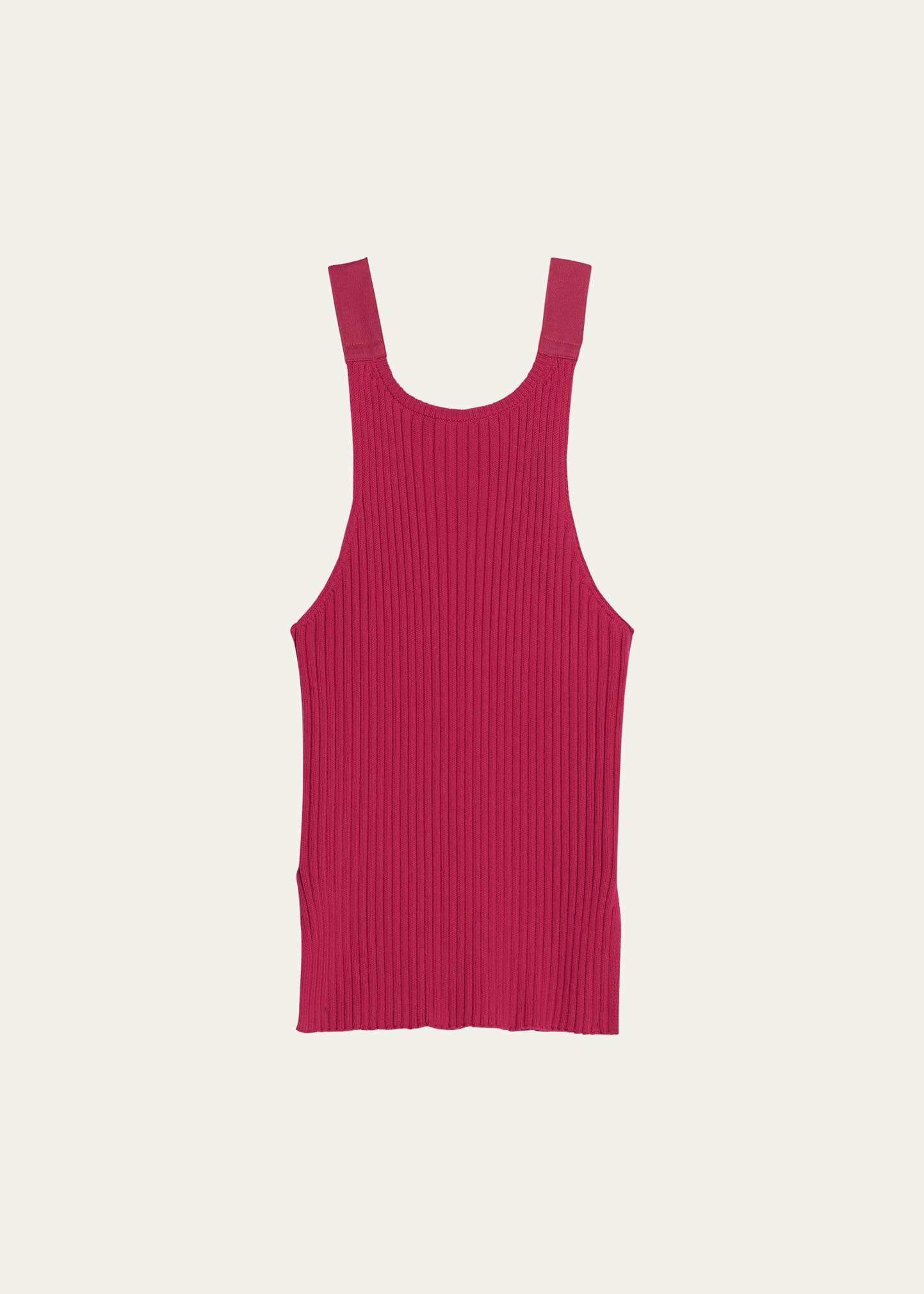 Womens Cotton Rib-Knit Scoopneck Tank Product Image