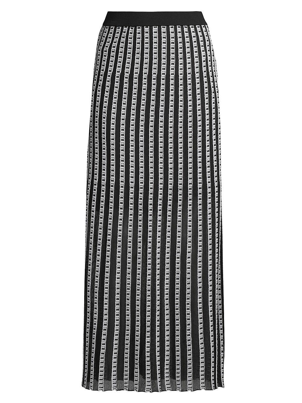 Womens Burnout Knit Maxi Skirt Product Image