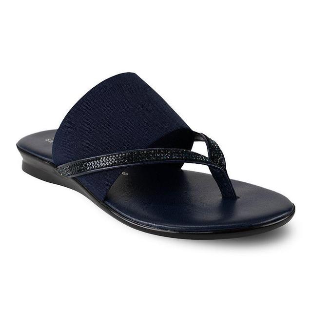 Italian Shoemakers Sorbi Womens Thong Sandals Blue Product Image