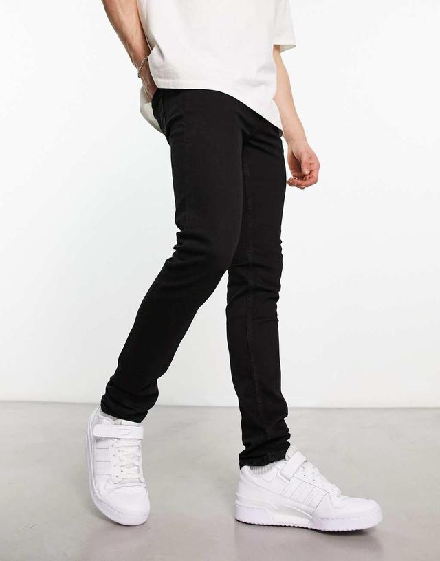 Dr Denim Chase skinny jeans in black  Product Image