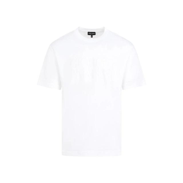 Giorgio Armani T-shirt Clothing In Uq Bianco Lana Product Image