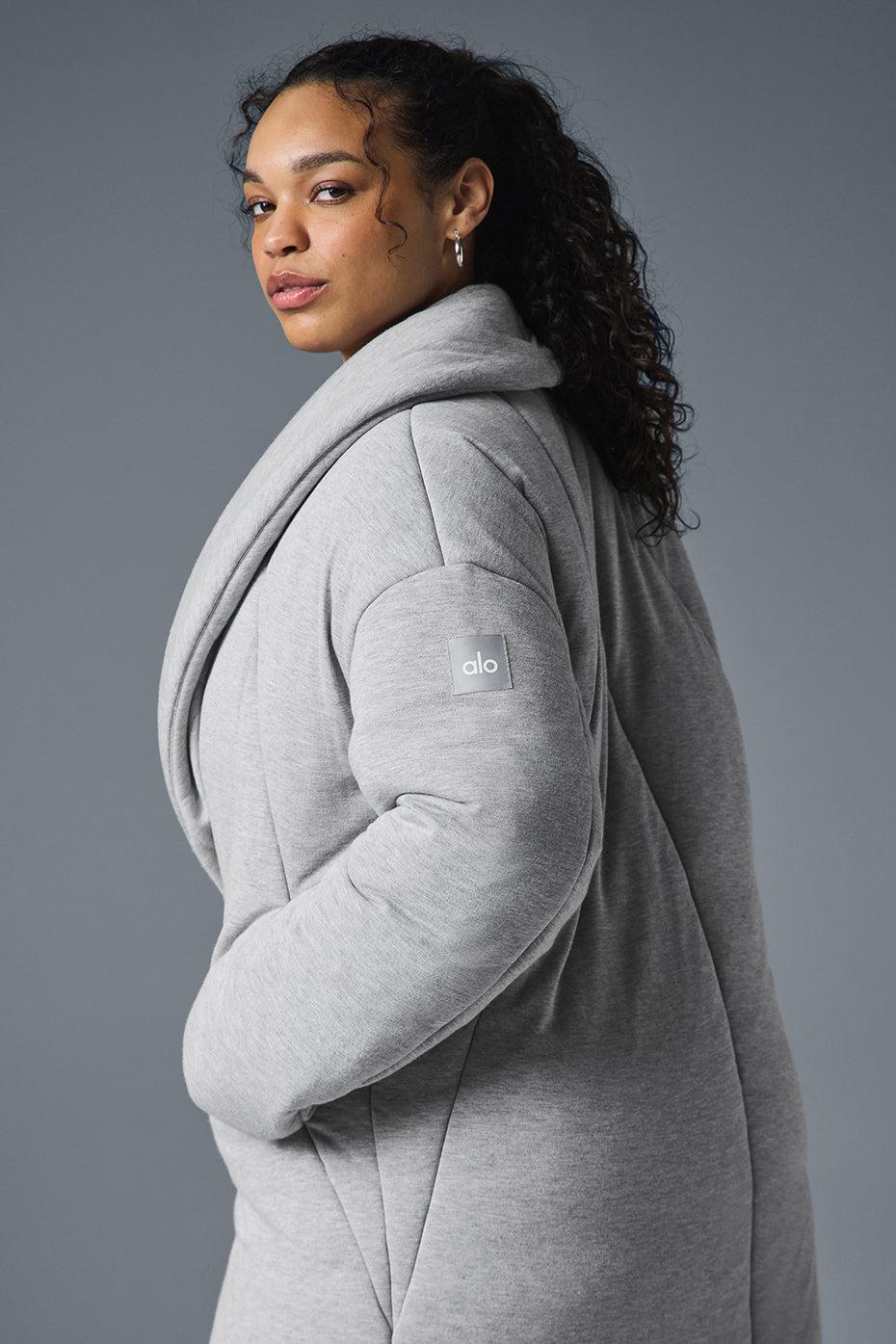 Quilted Perfection Puffer - Athletic Heather Grey Female Product Image