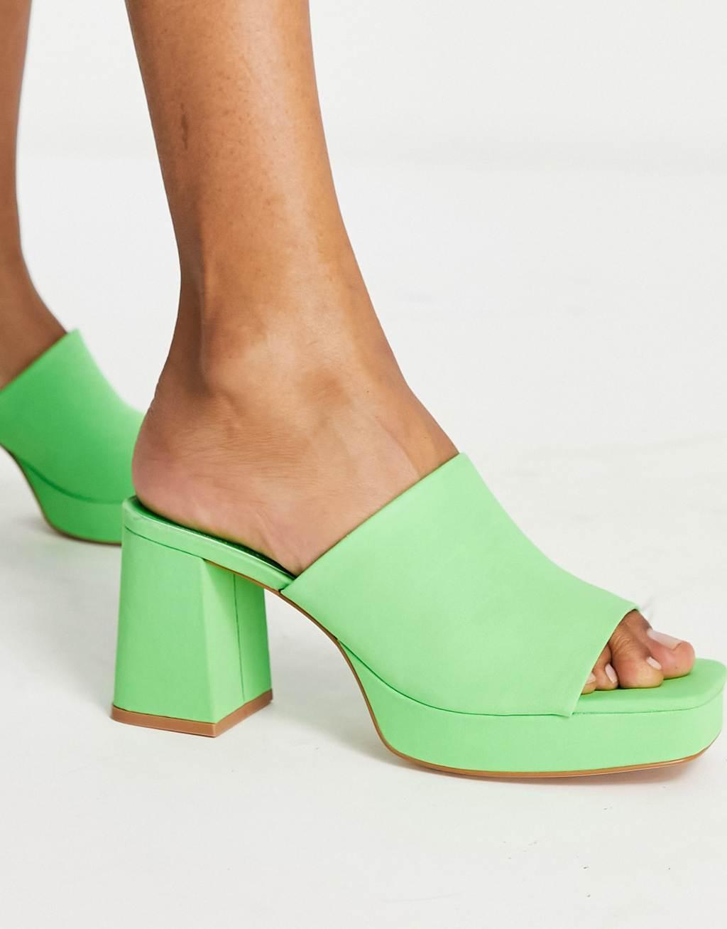 Stradivarius chunky platform mules Product Image