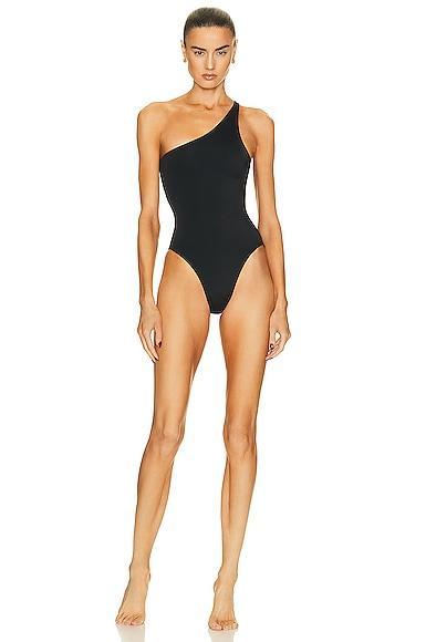 Norma Kamali Mio One Shoulder One Piece Swimsuit Product Image