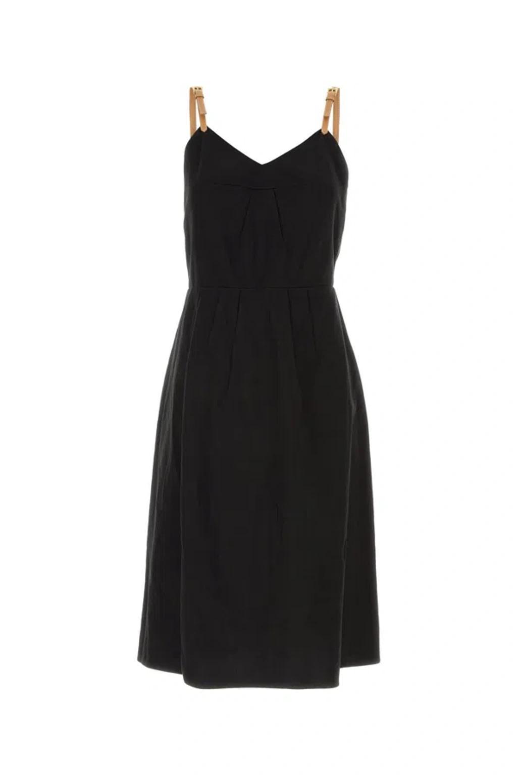 Black Linen Blend Dress product image