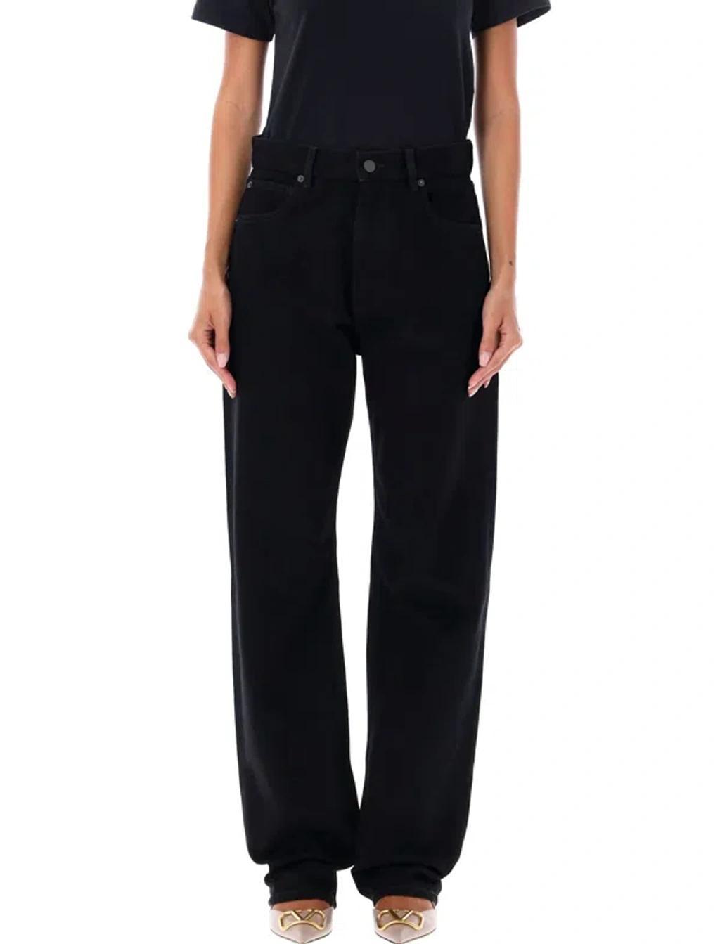 VALENTINO Garavani Straight Denim Pants In Black Product Image