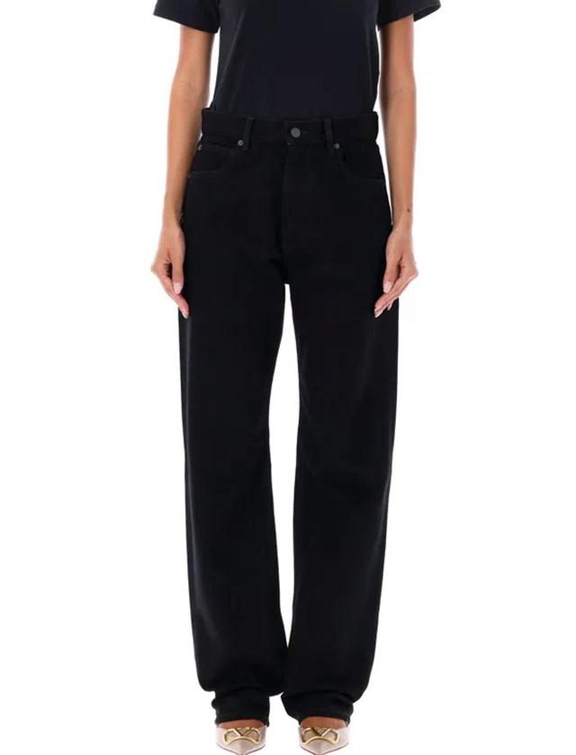 VALENTINO Garavani Straight Denim Pants In Black Product Image