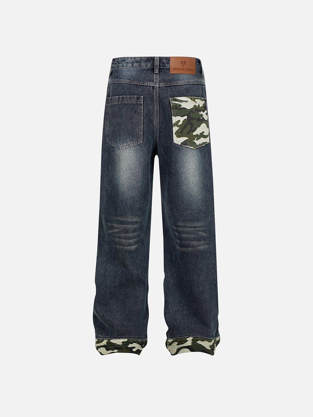 Aelfric Eden Camouflage Cuffed Jeans Product Image