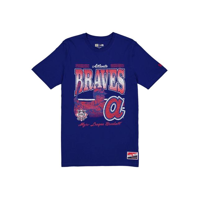 Atlanta Braves Throwback Distress T-Shirt Male Product Image