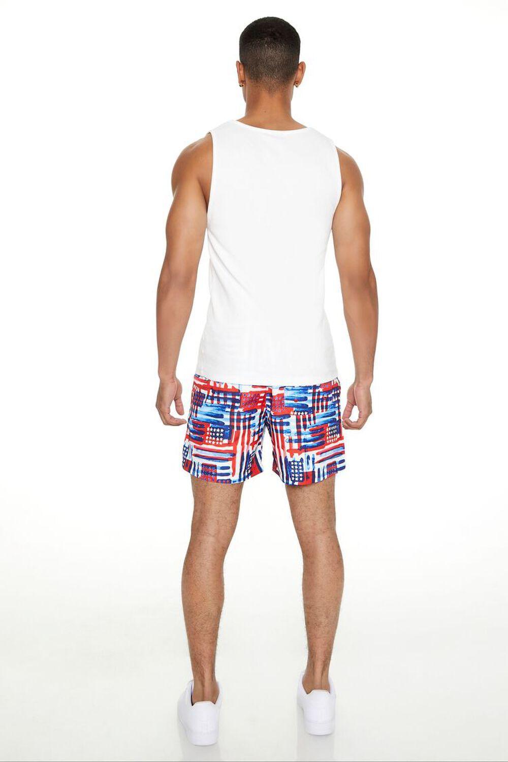 American Flag Print Swim Trunks | Forever 21 Product Image