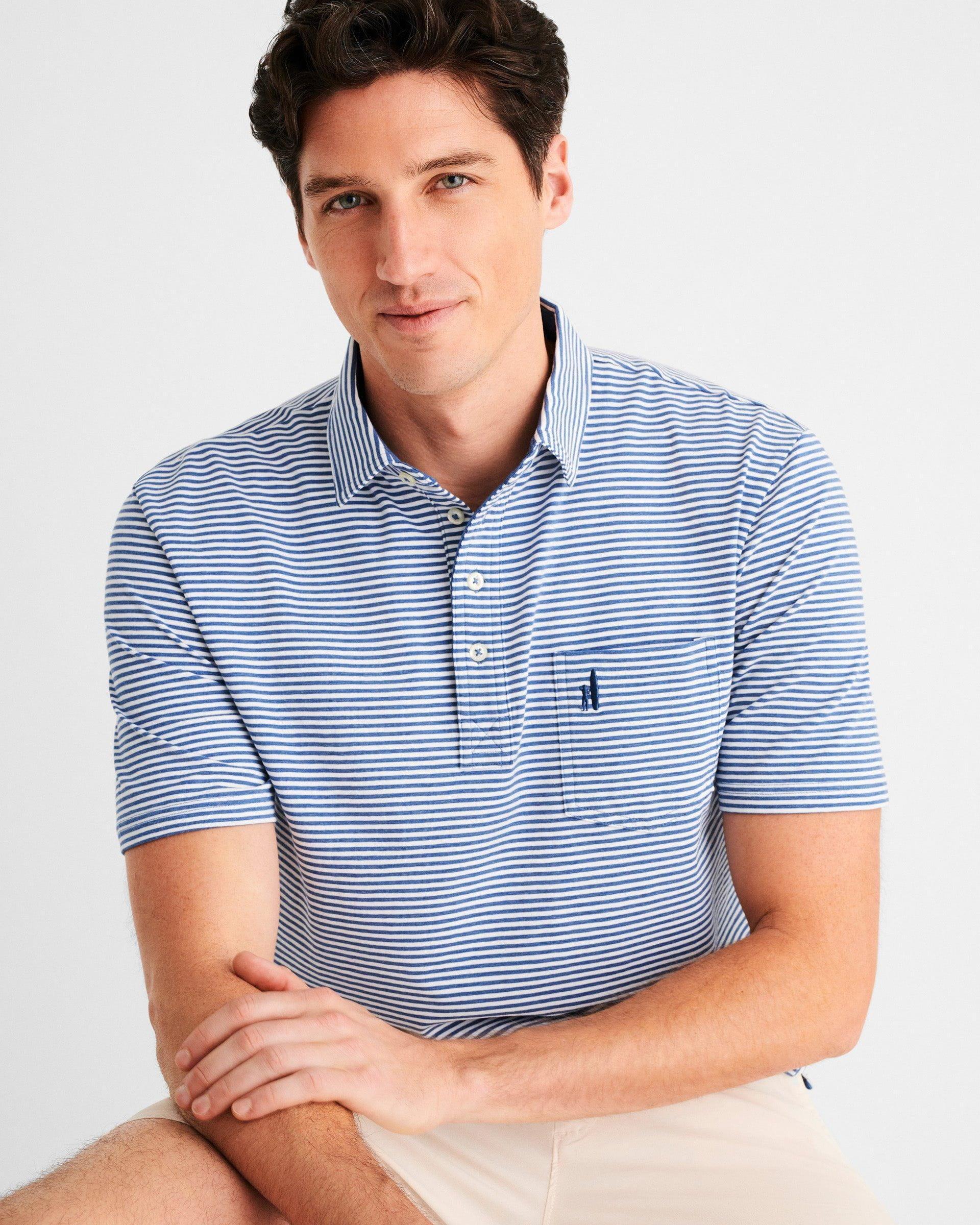 Original 4-Button Polo - Dante Stripe Male Product Image