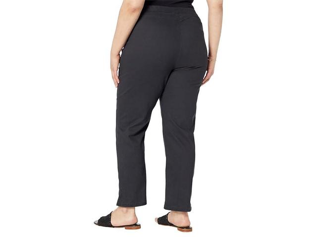 HUE Plus Size Chino Skimmer with Side Slit Women's Casual Pants Product Image