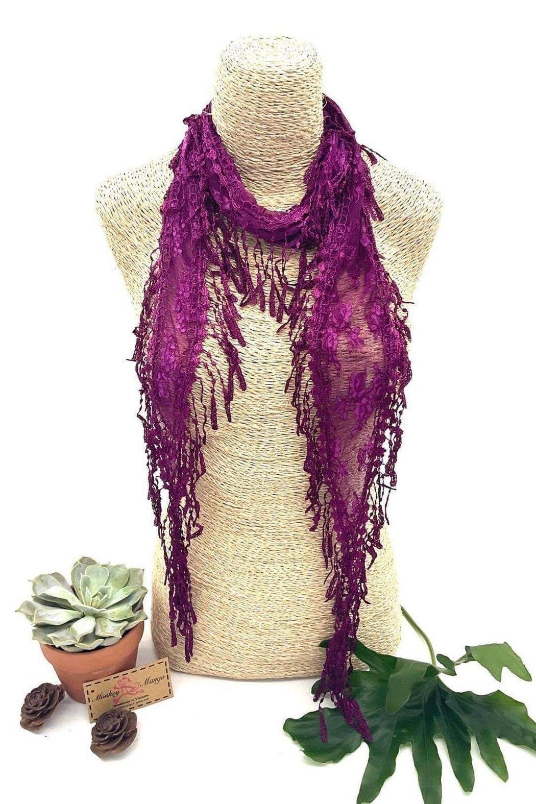 Floral Lace Scarf Female Product Image