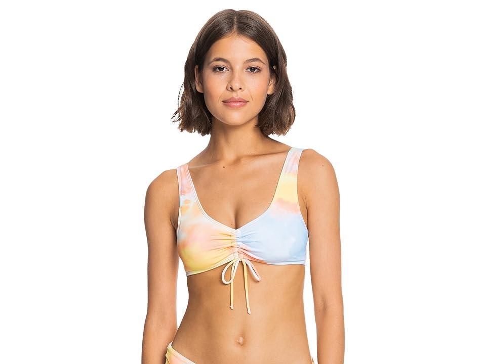 Roxy Printed Beach Classics New Bralette (Rainbow Cloud Wash Printed) Women's Swimwear Product Image