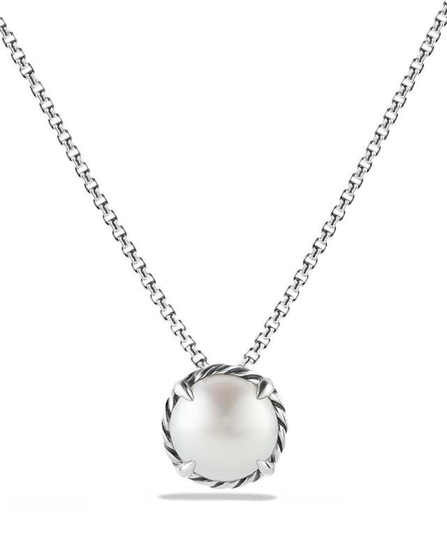 David Yurman Chatelaine Pendant Necklace with Cultured Freshwater Pearl Product Image