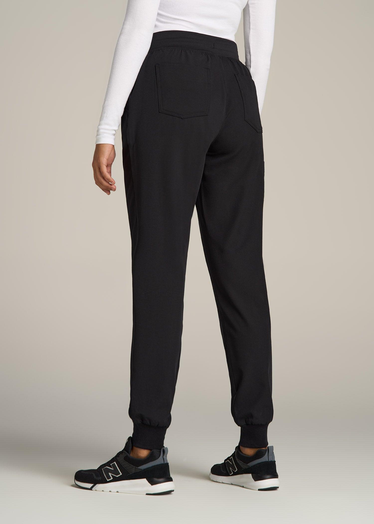 Scrub Joggers for Tall Women in Black Female Product Image