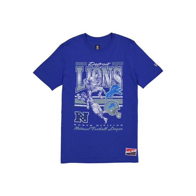 Detroit Lions Throwback Distress T-Shirt Male Product Image