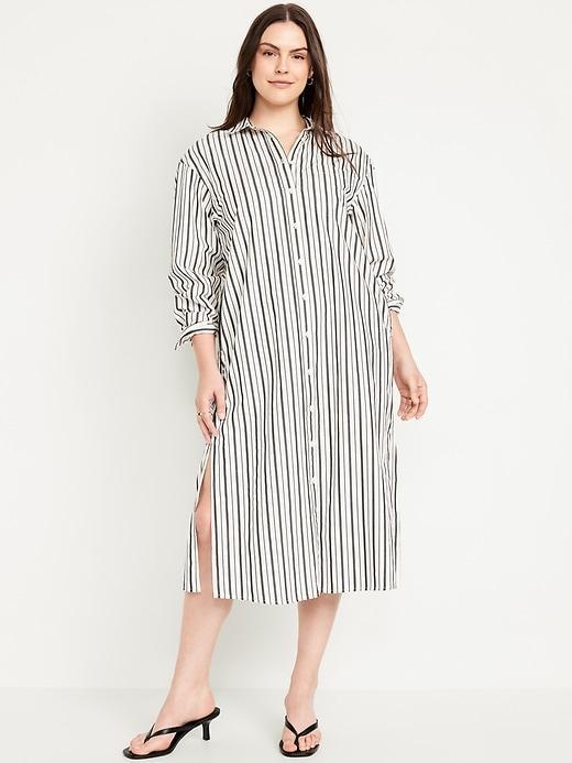 Loose Midi Shirt Dress Product Image