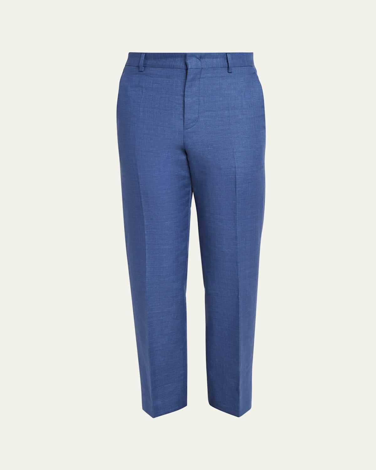 Mens Lightweight Linen Trousers Product Image