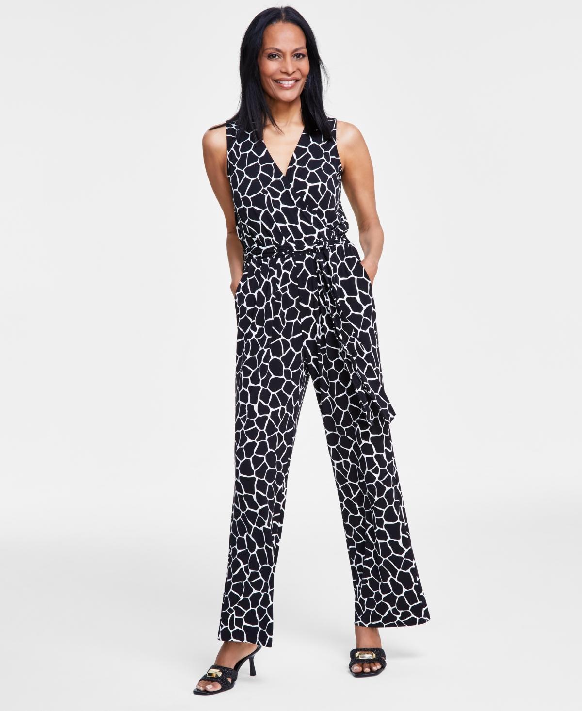 Women's Sleeveless Tie-Waist Jumpsuit, Created for Macy's  Product Image