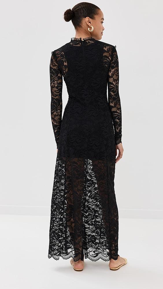 rabanne Long Dress in Lace | Shopbop Product Image