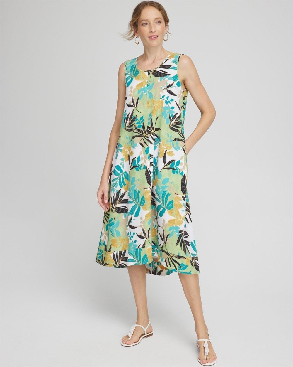 Zenergy® UPF Sleeveless Leaves Dress Product Image