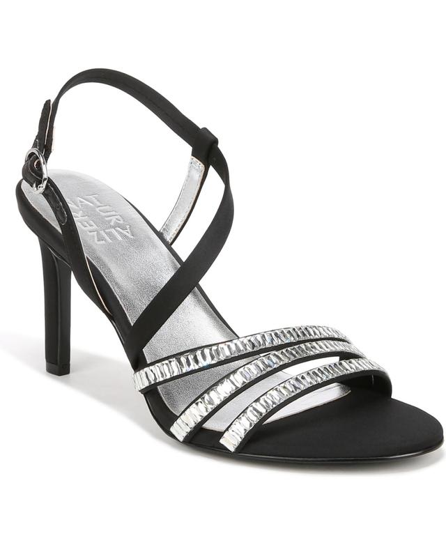 Naturalizer Kimberly 2 Strappy Dress Sandals - Black Satin Product Image