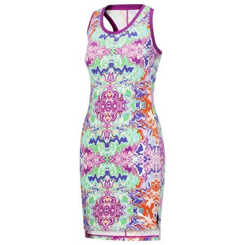 PUMA Womens Hypnotize Dress - Green/Multi Product Image