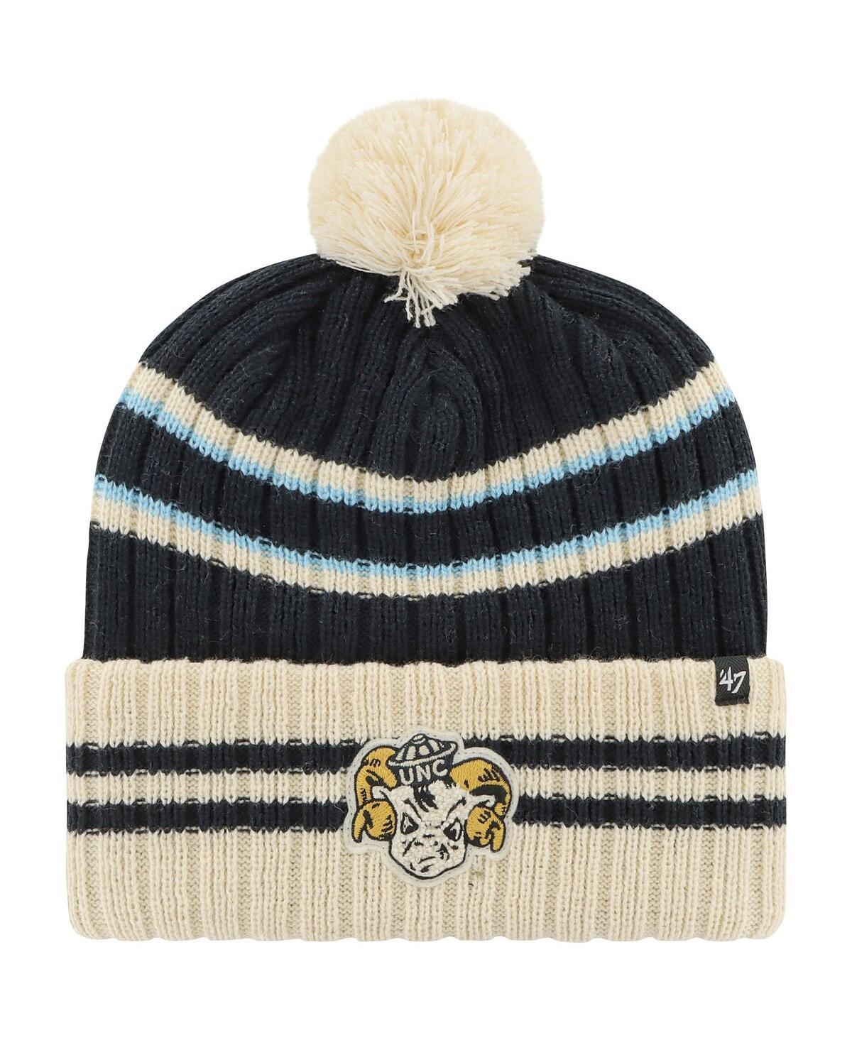 Mens 47 North Carolina Tar Heels No Huddle Cuffed Knit Hat with Pom, Blue Product Image