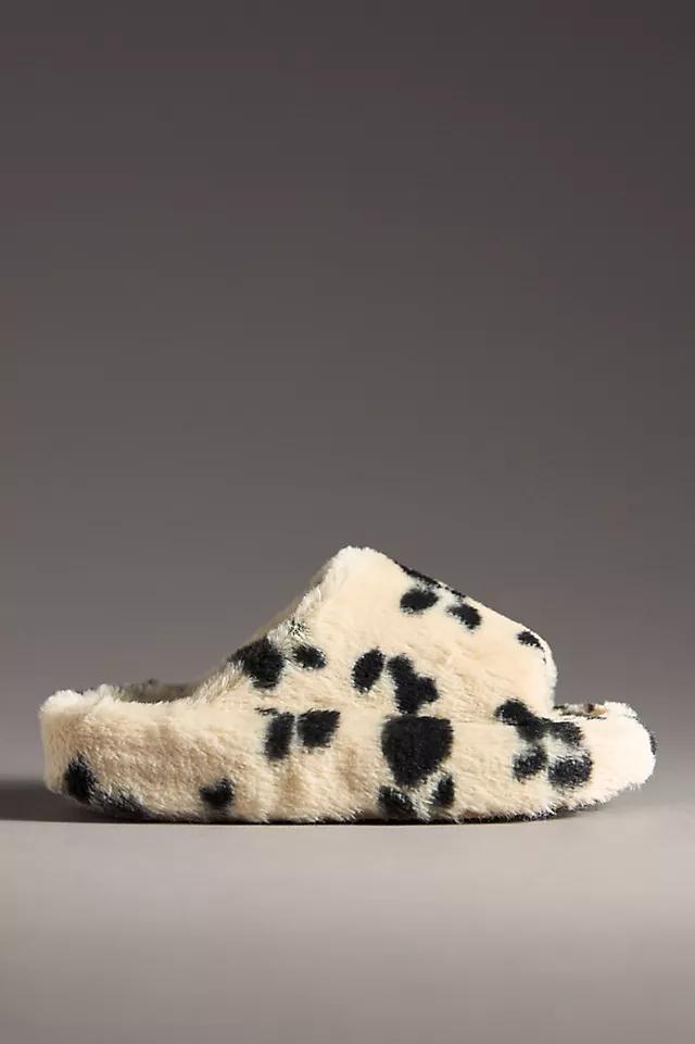 Maeve Fuzzy Platform Slippers Product Image