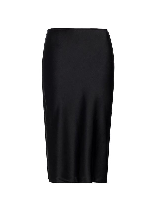 FRAME 90s Bias Cut Silk Pencil Skirt Product Image