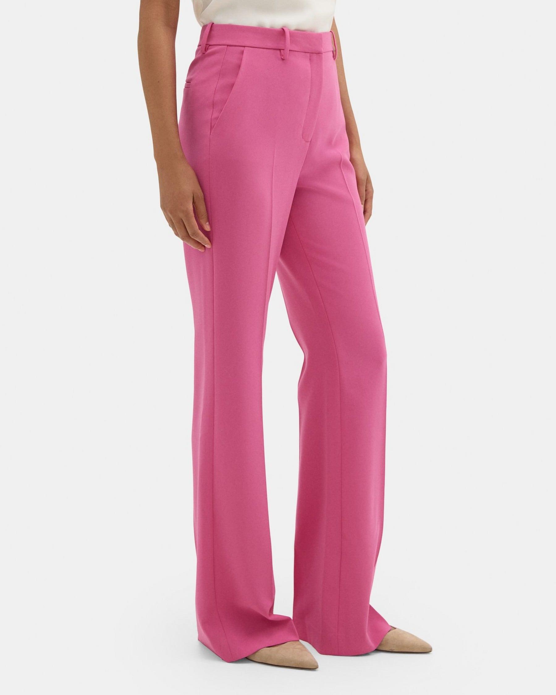 High-Waist Flare Pant in Crepe Product Image